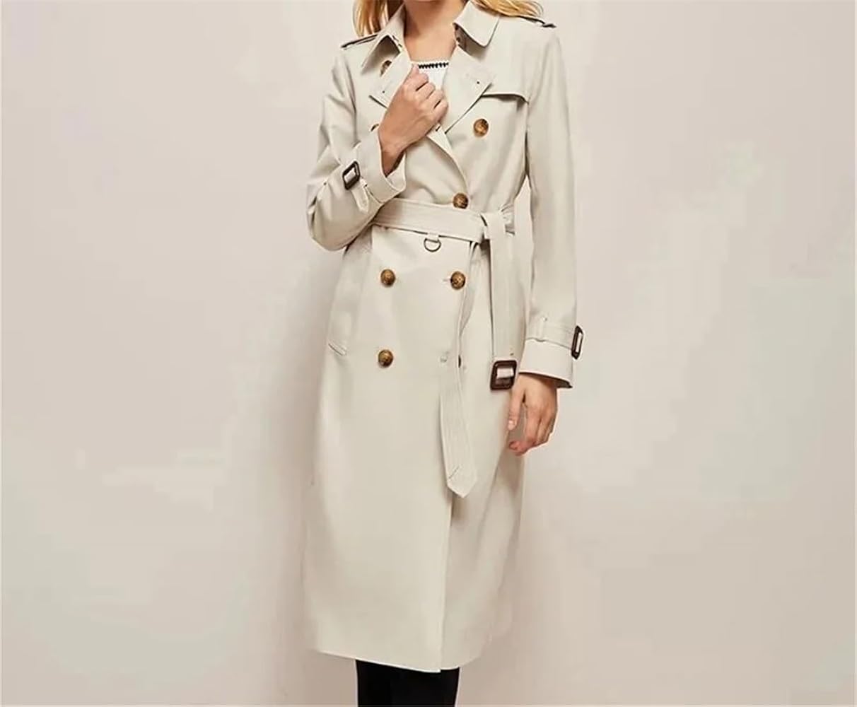 Amazon.com: Vsadsau Women's Trench Coat Solid Color Long